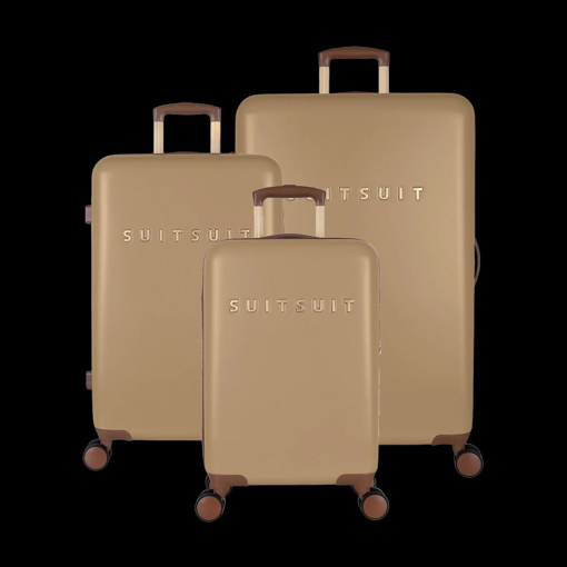 Obrázok z Sada cestovních kufrů SUITSUIT® Fab Seventies Cuban Sand - hnědá