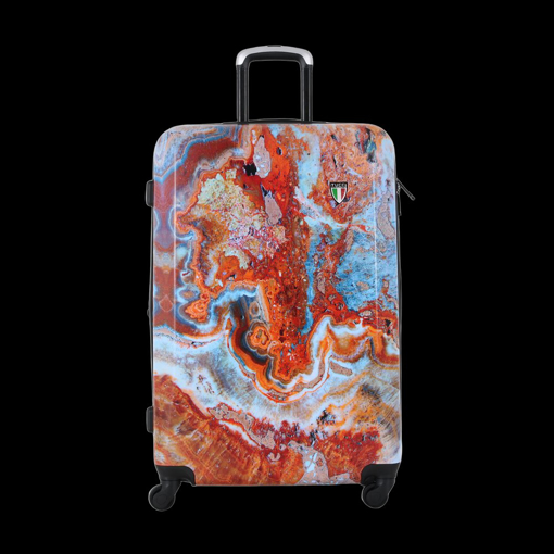 Obrázok z Plastový kufr TUCCI Turkish Marble L - barevný potisk - 88 L