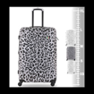 Obrázok z Plastový kufr TUCCI Winter Leopard M - barevný potisk - 57 L