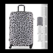 Obrázok z Plastový kufr TUCCI Winter Leopard L - barevný potisk - 88 L