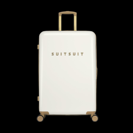 Obrázok z Plastový kufr SUITSUIT® Fusion White Swan L - 91 L