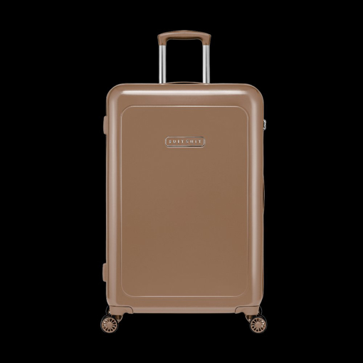 Obrázok z Plastový kufr SUITSUIT® Blossom Mocha Mousse L - hnědá - 81 L