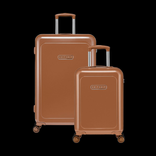 Obrázok z Sada cestovních kufrů SUITSUIT® Blossom Maroon Oak - hnědá