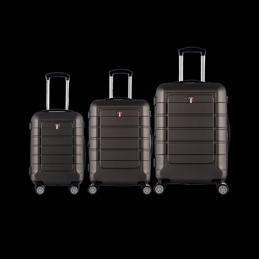 Obrázok z Sada cestovních kufrů TUCCI T-0273/3_charcoal - tmavě šedá