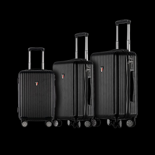 Obrázok z Sada cestovních kufrů TUCCI T-0274/3_black - černá