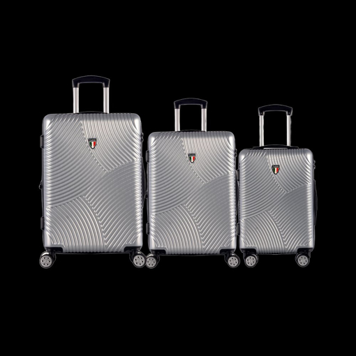 Obrázok z Sada cestovních kufrů TUCCI T-0277/3_silver - stříbrná