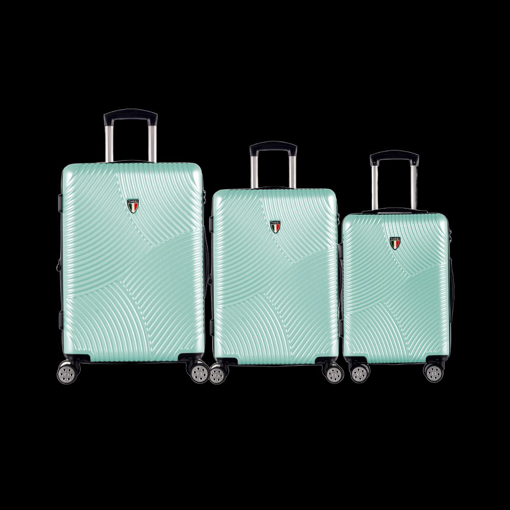 Obrázok z Sada cestovních kufrů TUCCI T-0277/3_mint-green - zelená