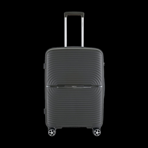 Obrázok z Plastový kufr HIGHBURY HBY-0179/3-M_dark-grey - šedá - 57 L