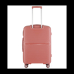 Obrázok z Plastový kufr HIGHBURY HBY-0179/3-M_rose-pink - růžová - 57 L