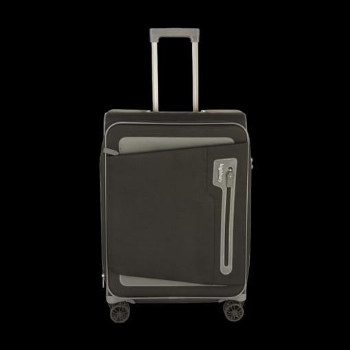 Obrázok z Textilní kufr HIGHBURY HBY-0172/3-M_black-grey - černá - 63 L
