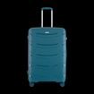 Obrázok z Plastový kufr HIGHBURY Carbon M - zelená - 62 L