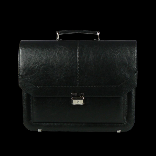 Obrázok z Aktovka REAbags 7253 - černá / nikl - 15 L
