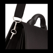 Obrázok z Aktovka REAbags 7416-T - černá / nikl - 15 L