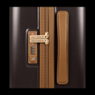 Obrázok z Plastový kufr SUITSUIT® Fab Seventies Classic Espresso Black M - černá - 60 L