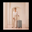 Obrázok z Plastový kufr SUITSUIT® Fab Seventies Limestone M - šedá - 60 L