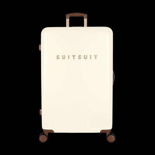 Obrázok z Plastový kufr SUITSUIT® Fab Seventies Antique White L - bílá - 91 L