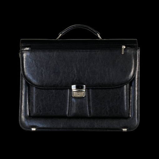 Obrázok z Aktovka REAbags 7618 - černá / nikl - 19 L