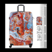 Obrázok z Plastový kufr TUCCI Turkish Marble L - barevný potisk - 88 L