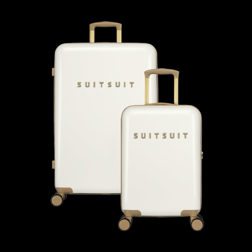 Obrázok z Sada cestovních kufrů SUITSUIT® Fusion White Swan - bílá