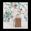 Obrázok z Plastový kufr SUITSUIT® Blossom Mocha Mousse L - hnědá - 81 L