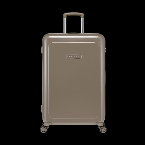 Obrázok z Plastový kufr SUITSUIT® Blossom Plaza Taupe L - hnědá - 81 L
