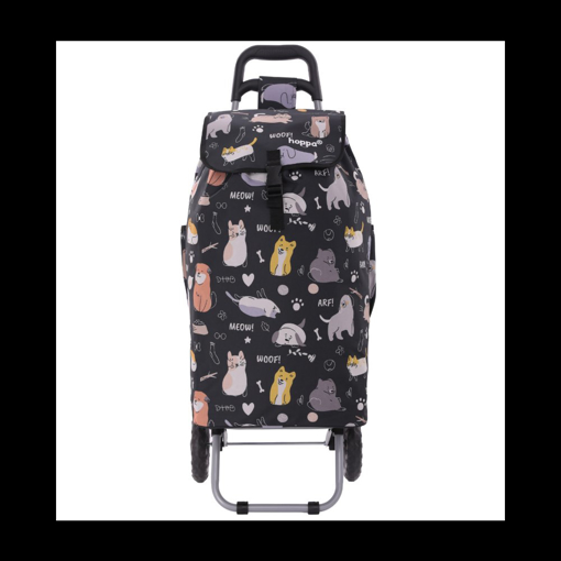 Obrázok z Nákupní taška HOPPA Cats & Dogs 57 L - barevný potisk - 57 L