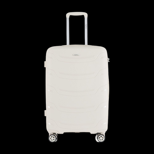 Obrázok z Plastový kufr HIGHBURY Carbon M - béžová - 62 L