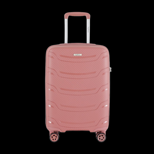Obrázok z Plastový kufr HIGHBURY Carbon M - růžová - 62 L