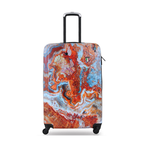 Obrázok z Plastový kufr TUCCI Turkish Marble S - barevný potisk - 33 L