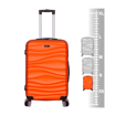 Obrázok z METRO LLTC1/3-S ABS kabínová batožina - oranžová/sivá - 37 l