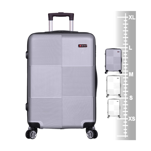 Obrázok z Kufrík METRO LLTC3/3-L ABS - strieborný - 99 L