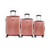 Obrázok z Sada cestovních kufrů TUCCI Srotolare - růžová - 91 / 59 / 33 L