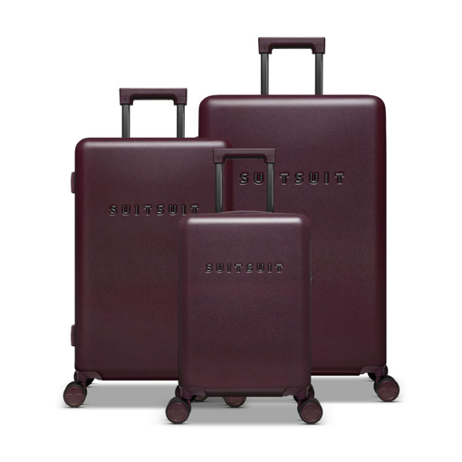Obrázok z Sada cestovních kufrů SUITSUIT® Mystique Cherry Lacquer - tmavě vínová - 91 / 57 / 31 L