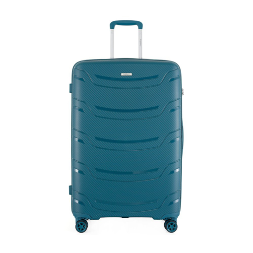 Obrázok z Plastový kufr HIGHBURY Carbon L - zelená - 92 L