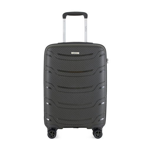 Obrázok z Plastový kufr HIGHBURY Carbon M - šedá - 62 L