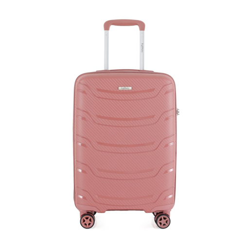 Obrázok z Plastový kufr HIGHBURY Carbon M - růžová - 62 L