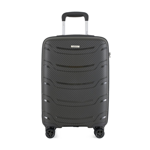 Obrázok z Plastový kufr HIGHBURY Carbon L - šedá - 92 L