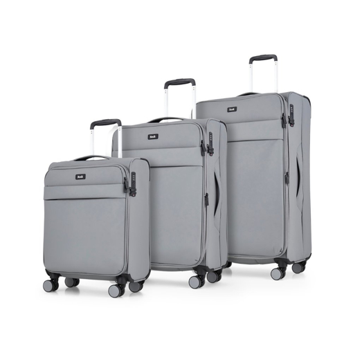 Obrázok z Sada cestovních kufrů ROCK Harper - šedá - 82 / 50 / 34 L