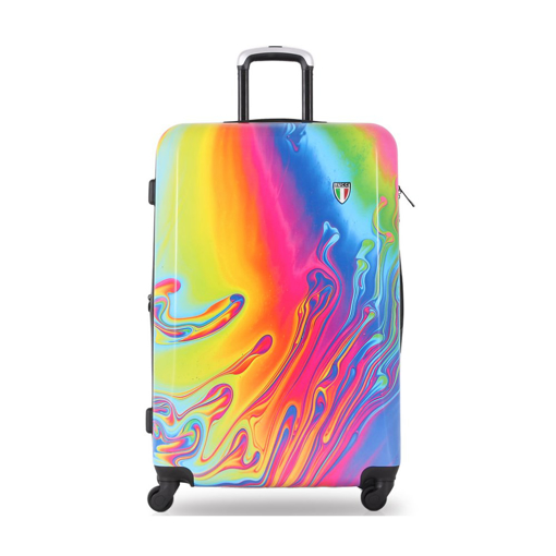 Obrázok z Plastový kufr TUCCI Vortice II L - barevný potisk - 88 L