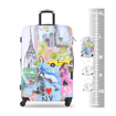 Obrázok z Plastový kufr TUCCI New York Love L - barevný potisk - 88 L