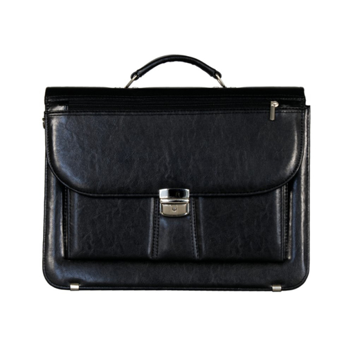 Obrázok z Aktovka REAbags 7618 - černá / nikl - 19 L