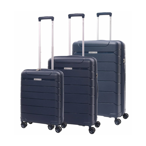 Obrázok z Sada cestovních kufrů AEROLITE T-155/3 - tmavě modrá - 100.8 / 67 / 39.6 L