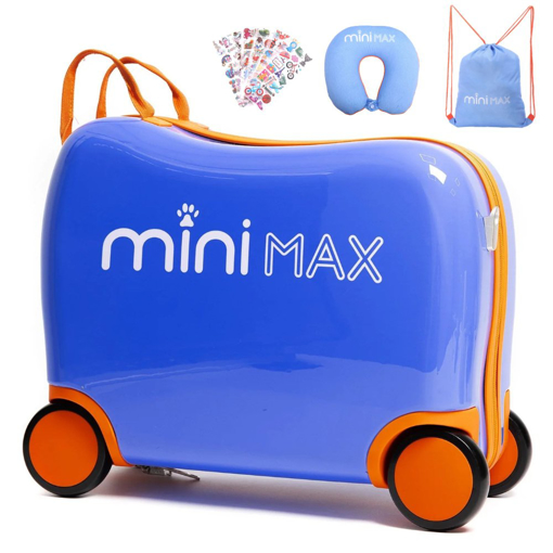Obrázok z Dětský kufr Aerolite MiniMax Ride-On  - Modrá - 29 L