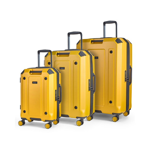 Obrázok z Sada cestovních kufrů ROCK Alpine - žlutá - 94 L / 65 L / 39 L L