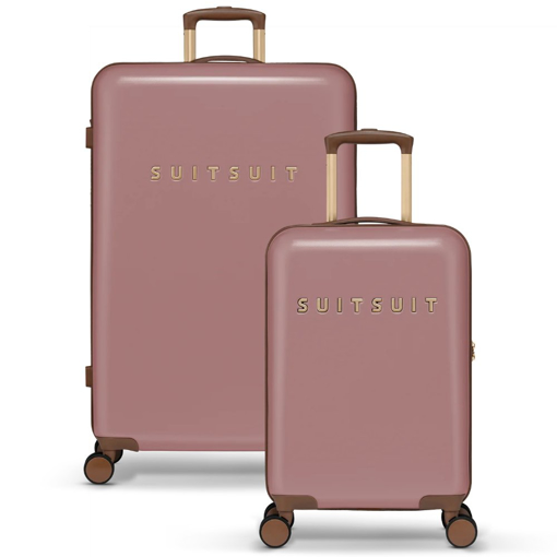 Obrázok z Sada cestovních kufrů SUITSUIT® Fab Seventies Old Rose 2 ks - růžová - 91 / 32 L