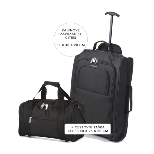 Obrázok z Cestovní set CITIES - Černá - 36 / 20 L