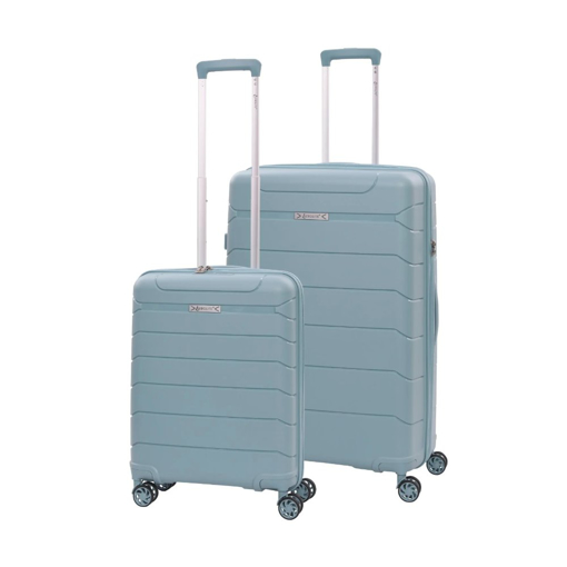 Obrázok z Sada cestovních kufrů AEROLITE T-155 2 ks - světle zelená - 100.8 / 39.6 L