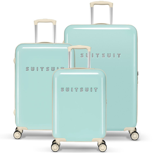 Obrázok z Sada cestovních kufrů SUITSUIT® Fabulous Fifties Luminous Mint - zelená - 91 / 60 / 32 L