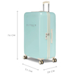Obrázok z Sada cestovních kufrů SUITSUIT® Fabulous Fifties Luminous Mint 2 ks - zelená - 91 / 32 L