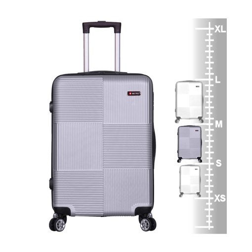 Obrázok z Plastový kufr METRO LLTC3 M - stříbrná - 61 L